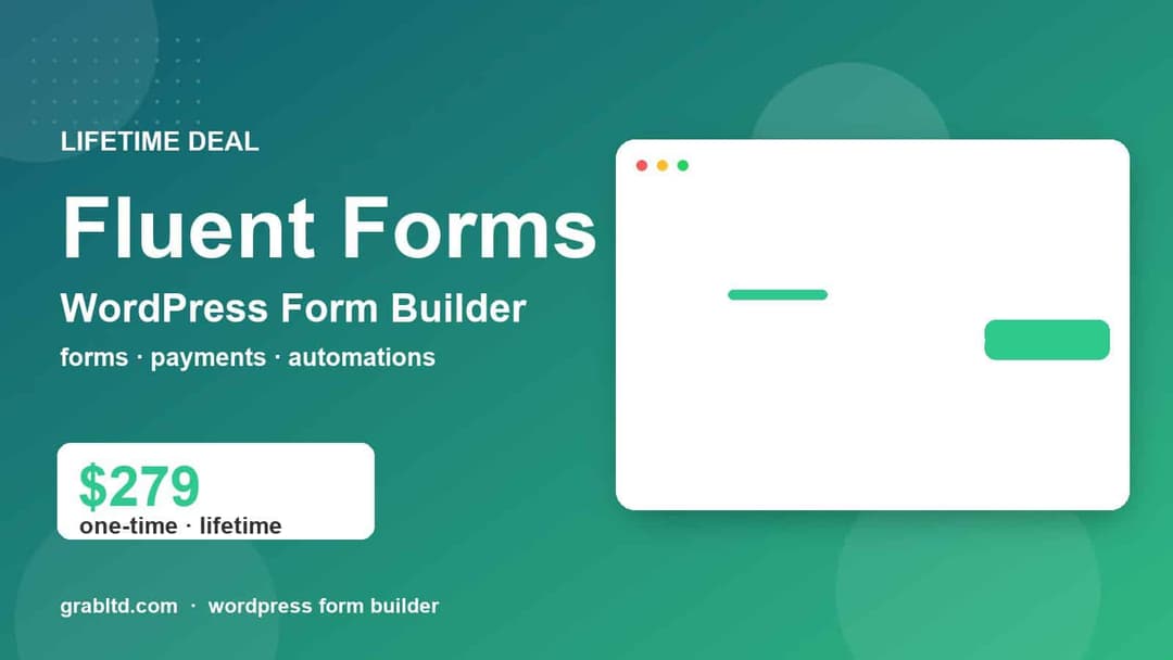 Fluent Forms Lifetime Deal | Fast WordPress Form Builder