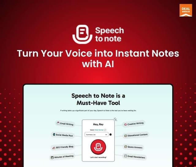 Speech to Note