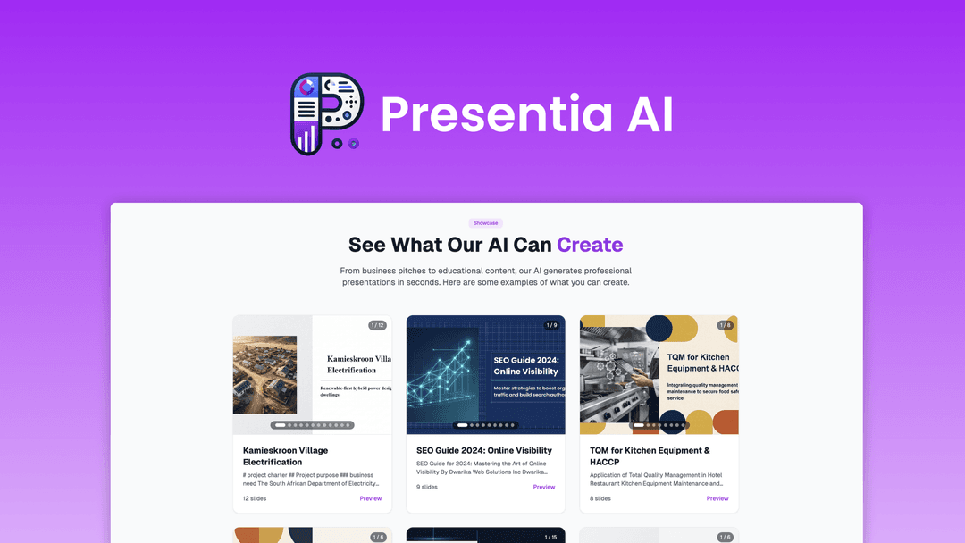 Presentia Slides