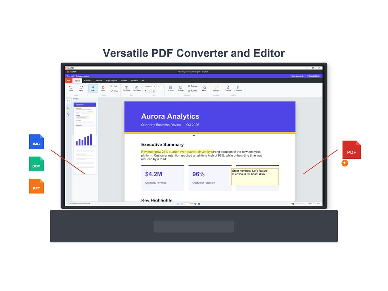 IndyPDF Editor & Converter lifetime deal