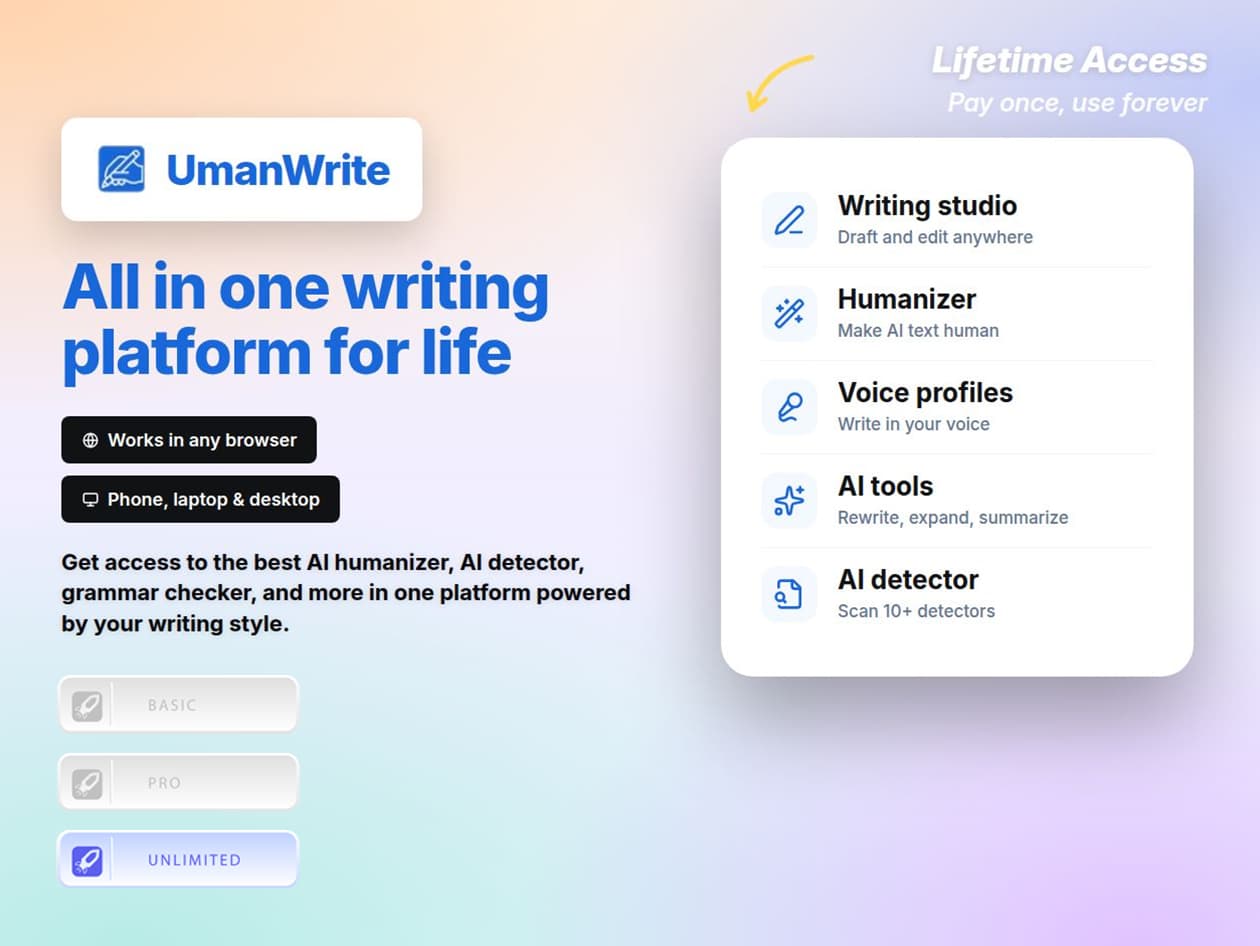 UmanWrite lifetime deal