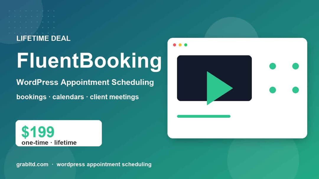 FluentBooking Lifetime Deal | WordPress Appointment Scheduling