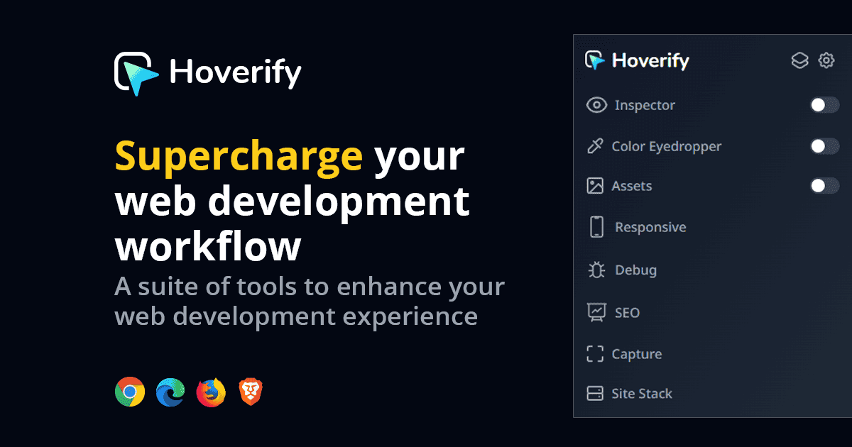 Hoverify Lifetime Deal | All-in-one Browser Extension for Web Developers