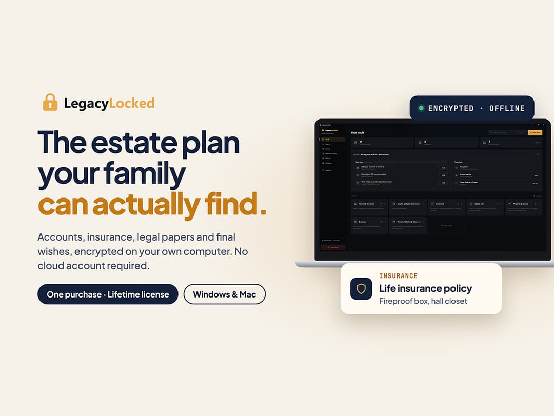LegacyLocked Digital Estate Planning Vault