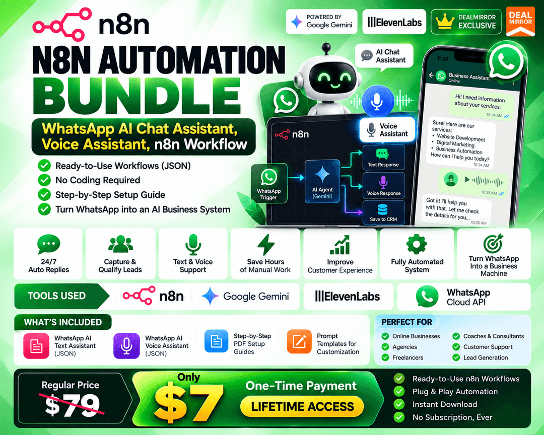 N8N WhatsApp AI Automation Bundle