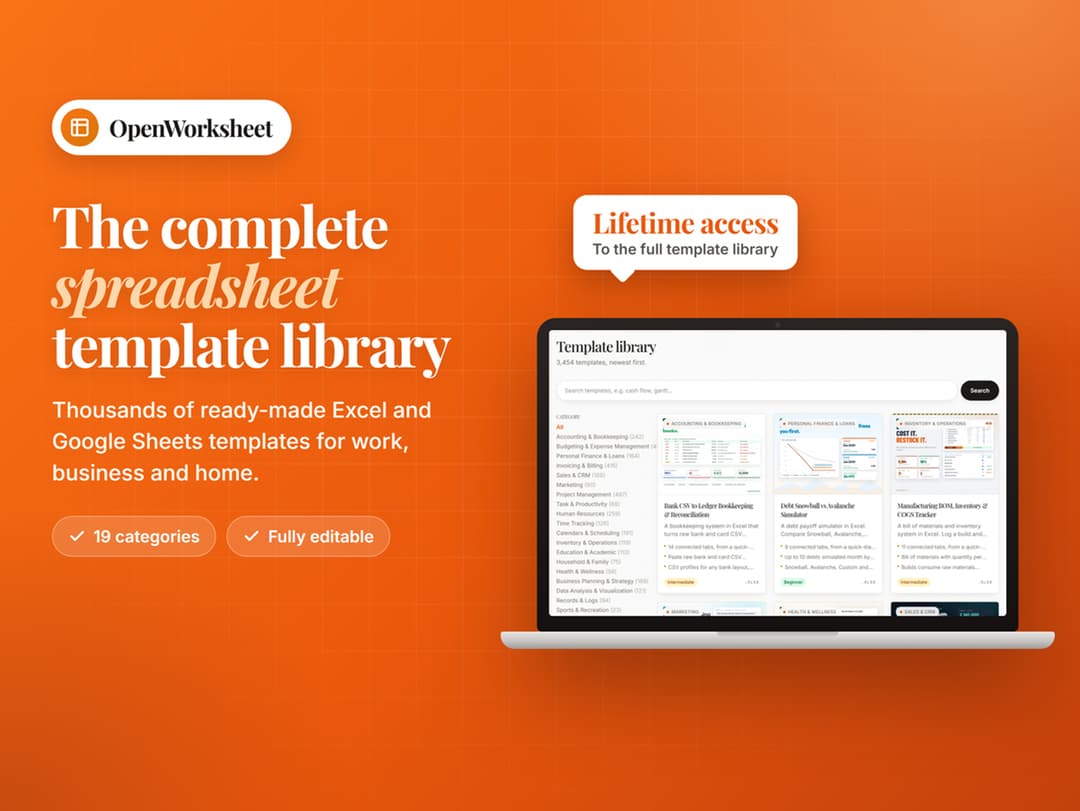 OpenWorksheet Entire Library Access