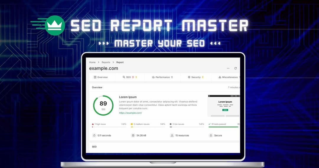 SeoReportMaster Lifetime Deal | One-stop SEO audits, projects, and white-label reports