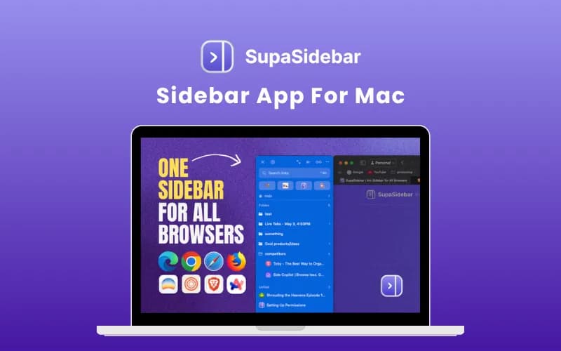 Organize Tabs Bookmarks Browsers In One Sidebar With Supasidebar lifetime deal