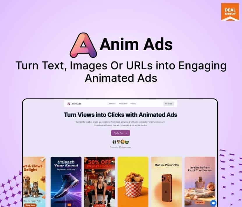 Anim Ads — DealMirror lifetime deal