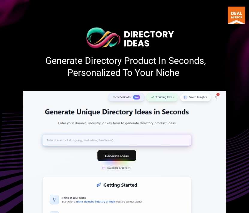 Directory Ideas AI — DealMirror lifetime deal