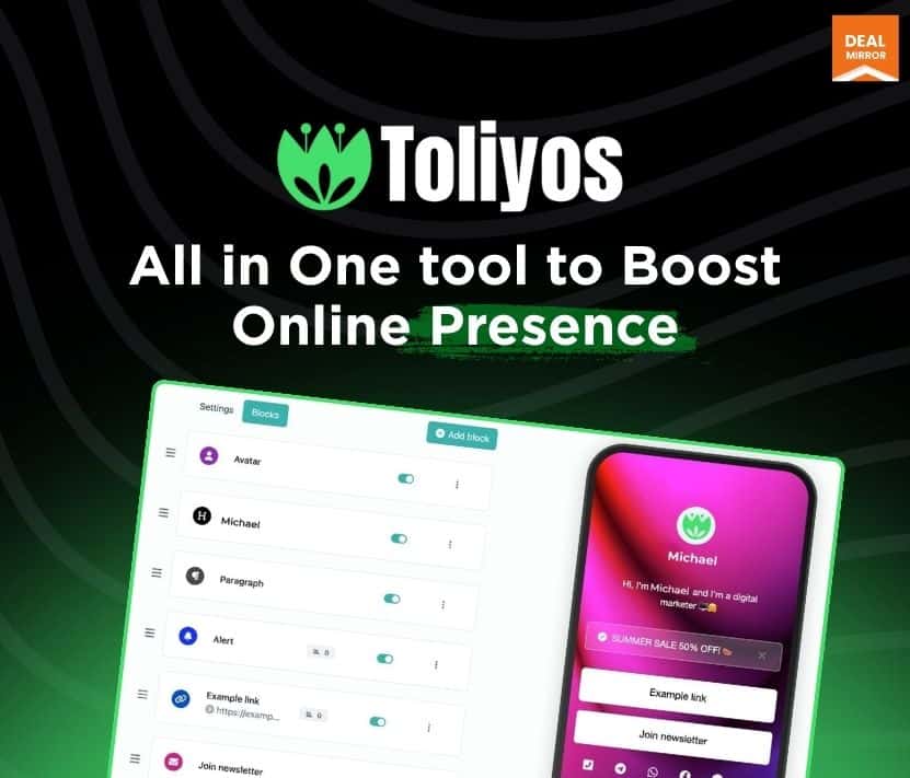 Toliyos — DealMirror lifetime deal